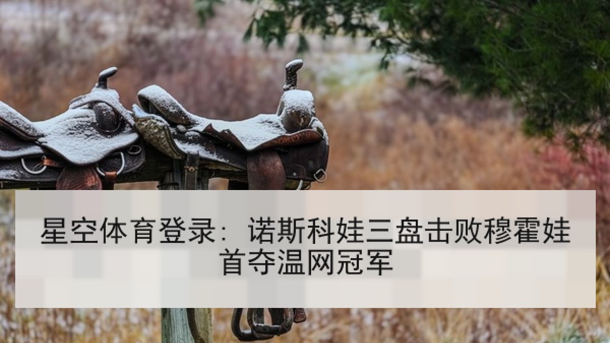 星空体育登录: 诺斯科娃三盘击败穆霍娃首夺温网冠军